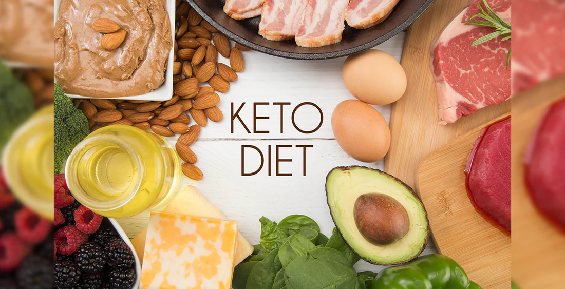 An image of foods contain carbs per day on keto