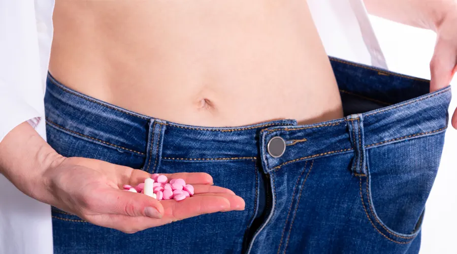 An image of pills which are contain raspberry ketones for weight loss.